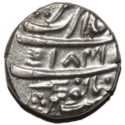 1 Rupee, India, 1784 reverse image