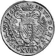 17 Kreuzer - Franz I, Austria, 1751-1765 reverse image