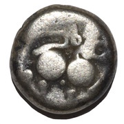 Hemidrachm Yadavas of Devagiri; anonymous issue obverse image