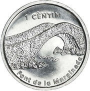 1 Cèntim Pont de la Margineda reverse image