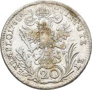 20 Kreuzers - Joseph II, Austria, 1765-1780 reverse image