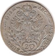 20 Kreuzers - Maria Theresia Hall, Austria, 1768-1780 reverse image