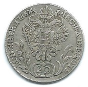 20 Kreuzers - Joseph II, Austria, 1780-1787 reverse image