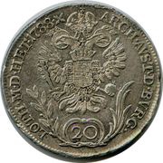 20 Kreuzers - Joseph II, Austria, 1781-1790 reverse image