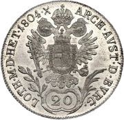 20 Kreuzers - Franz II, Austria, 1792-1804 reverse image