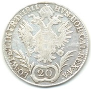 20 Kreuzers - Franz I, Austria, 1811-1816 reverse image