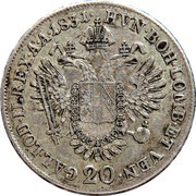 20 Kreuzers - Franz I, Austria, 1831 reverse image