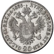 20 Kreuzers - Ferdinand I reverse image