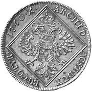 30 Kreuzers - Maria Theresia Hall, Austria, 1760 reverse image