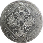 30 Kreuzers - Maria Theresia Vienna, Austria, 1765 reverse image