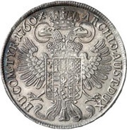 ½ Thaler - Maria Theresia Hall, Austria, 1756-1765 reverse image