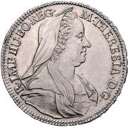 ½ Thaler - Maria Theresia Vienna obverse image