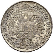½ Thaler - Maria Theresia Vienna, Austria, 1772 reverse image