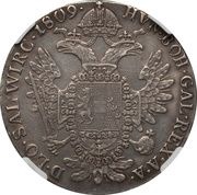 ½ Thaler - Franz I, Austria, 1807-1810 reverse image