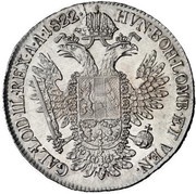 ½ Thaler - Franz I, Austria, 1817-1824 reverse image