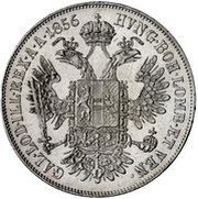 ½ Thaler - Francis Joseph I, Austria, 1852-1856 reverse image
