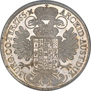 1 Thaler - Maria Theresia Vienna reverse image