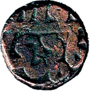 1 Dam - Akbar Delhi mint, India, 1590-1603 reverse image