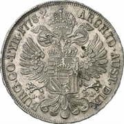 1 Thaler - Maria Theresia Vienna, Austria, 1772-1780 reverse image