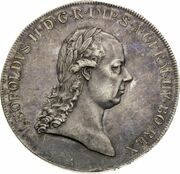 1 Thaler - Leopold II Vienna obverse image