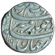 1 Rupee - Aurangzeb Kashmir mint obverse image