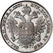 1 Thaler - Franz I, Austria, 1831 reverse image