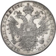 1 Thaler - Ferdinand I, Austria, 1835-1836 reverse image