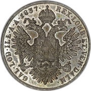 1 Thaler - Ferdinand l, Austria, 1837-1848 reverse image