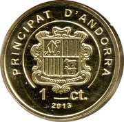 1 Cèntim Eurasian capercaillie obverse image