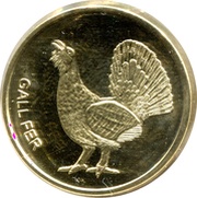 1 Cèntim Eurasian capercaillie reverse image
