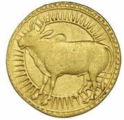 1 Mohur - Jahangir Taurus - Agra mint obverse image