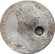 Trade Dollar Arabic Countermark on Maria Theresa Thaler 1765 obverse image