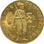 1 Ducat - Willem I Countermark obverse image