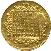 1 Ducat - Willem I Countermark reverse image
