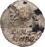 1 Stuiver - "Wapenstuiver" countermarked obverse image
