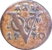 ½ Duit Zeeland reverse image