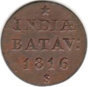 1 Duit - Willem I, Indonesia, 1816 reverse image