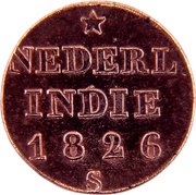 ¼ Stuiver, Indonesia, 1826 reverse image