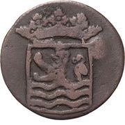 1 Duit Zeeland - With "V" countermark obverse image