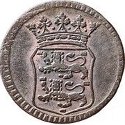 1 Duit West Friesland, Indonesia, 1756 reverse image