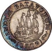 ⅛ Gulden with circle reverse obverse image