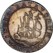 ¼ Gulden, Indonesia, 1802 reverse image