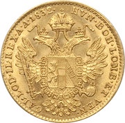 1 Ducat - Franz I, Austria, 1831-1835 reverse image