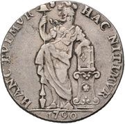 1 Gulden Utrecht, Indonesia, 1786-1790 reverse image