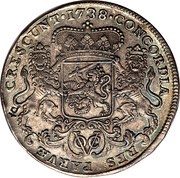 1 Ducaton, Indonesia, 1728-1741 reverse image