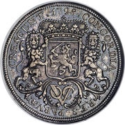 1 Ducaton, Indonesia, 1728-1741 reverse image