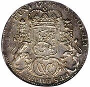 1 Ducaton, Indonesia, 1738-1740 reverse image