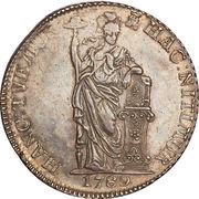 3 Gulden, Indonesia, 1789 reverse image
