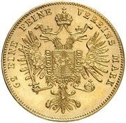 5 Gulden - Franz Josef I Pattern, Austria, 1855 reverse image