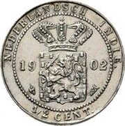 ½ Cents - Wilhelmina Pattern obverse image